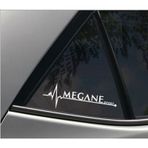 Oto Megane 2 Nabız Kalp Atışı Sticker 2 Adet Kelebek Cam