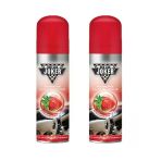 Oto Motto Joker Torpido Deri Plastik Için Parlatıcılı Silikon Oto Kokusu Parfüm Sprey 200 Ml Çilek Kokulu 2 Ad.