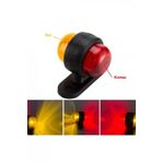 Oto Motto Mini Takoz Lamba Tek Ledli Sarı-Kırmızı 12v-24v 1 Adet