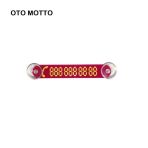 Oto Motto Vantuzlu Arac Telefon Numaratoru Telefon No Gosterici Kirmizi