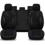 Oto Pandami Audi A4 2013 Uyumlu Siyah Tay Tüyü Koltuk Kılıfı