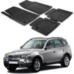 Oto Pandami Bmw X3 E83 2003-2010 Uyumlu Paspas Seti PP273A1 - Siyah