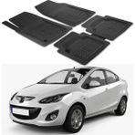 Oto Pandami Mazda 2 Sedan 2007-2014 Uyumlu Paspas Seti PP644A1 - Siyah