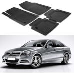 Oto Pandami Mercedes C-Klasse W204 2007-2015 Uyumlu Paspas Seti PP671A1 - Siyah