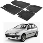 Oto Pandami Peugeot 206 Kombi 2007 - 2012 Sw Uyumlu Paspas Seti PP090A1 - Siyah