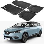 Oto Pandami Renault Grand Scenic 2017+ Uyumlu Paspas Seti PP839A1 - Siyah