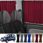 Oto Pandami Renault Kangoo 1 . Nesil Kısa Şase 1997-2009 Uyumlu Bordo Raylı Oto Perde Takımı