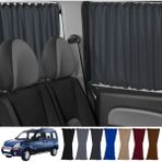 Oto Pandami Renault Kangoo 1 . Nesil Kısa Şase 1997-2009 Uyumlu Füme Raylı Oto Perde Takımı