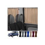 Oto Pandami Renault Kangoo 1 . Nesil Kısa Şase 1997-2009 Uyumlu Krem Raylı Oto Perde Takımı