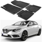 Oto Pandami Renault Megane 4 2016+ Uyumlu Paspas Seti PP858A1 - Siyah