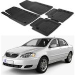 Oto Pandami Toyota Corolla E12 2001-2007 Uyumlu Paspas Seti PP941A1 - Siyah