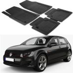 Oto Pandami Volkswagen Golf 6 2008-2012 Uyumlu Paspas Seti PP996A1 - Siyah