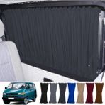 Oto Pandami Volkswagen T4 - Transporter / Caravelle Kısa Şase 1990–2003 Uyumlu Füme Raylı Oto Perde Takımı