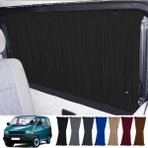 Oto Pandami Volkswagen T4 - Transporter / Caravelle Kısa Şase 1990–2003 Uyumlu Siyah Raylı Oto Perde Takımı