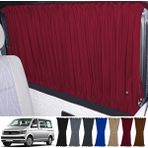 Oto Pandami Volkswagen Transporter Caravelle T5/t6/t7 Kısa Şase 2003-2022 Uyumlu Bordo Raylı Oto Perde Takımı