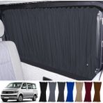 Oto Pandami Volkswagen Transporter Caravelle T5/t6/t7 Kısa Şase 2003-2022 Uyumlu Füme Raylı Oto Perde Takımı