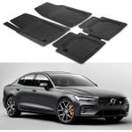 Oto Pandami Volvo S60 3 Gen. 2018+ Uyumlu Paspas Seti PP970A1 - Siyah