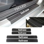 Oto Safrane Karbon Kapı Eşiği Koruma Sticker (4 Adet)