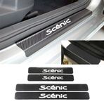 Oto Scenic Karbon Kapı Eşiği Koruma Sticker (4 Adet)