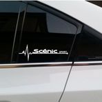 Oto Scenic Yan Cam Sticker Oto Kapı Çıkartma Tuning Aksesuar 20 Cm X 7 Cm