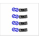 Oto Sticker Enkei Rpf1 Çift Renk Jant Stickeri Seti 4 Parça - 7 x 2 cm - Mavi