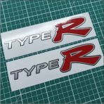 Oto Sticker Ep3 Honda Civic Type-R Sticker Seti - Oem - Siyah - Gümüş