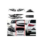 Oto Sticker Mega 4lü Paket Dikiz Kanat Monster Pençe Bagaj Sticke