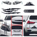 Oto Sticker Mega 4lü Paket Dikiz Kanat Monster Pençe Bagaj Sticker