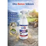 Oto55 Beton Sökücü 720 Ml Oto Araç Beton, İnşaat Sonrası Çimento Sıva Harç Sökücü