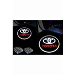 Otoaction OTOACTİON Toyota Araçlar İçin Pilli Yapıştırmalı Kapı Altı Led Logo-Projektör