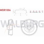 Otoco Renault Clıo Iı 1998-2005 Fren Kampanası Arka 4 Delik 234X51,92X203,3X75,9 7701205102