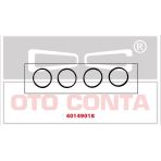 Otoconta Emme Manıfolt Contası (Kaucuk 4Adet) Renault R19 Megane 1.6 8V K7j-700-701-K7m 702-710