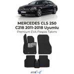 Otocraft Mercedes Cls 250 C218 (2011-2018) Araca Özel 3D Havuzlu Eva Oto Paspas Full Set 5 Parça - Siyah