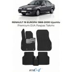 Otocraft Renault Europa (1988-2000) Araca Özel 3D Havuzlu Eva Oto Paspas Full Set 5 Parça - Siyah