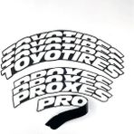 Otoelit Lastik Yazısı/araba Lastik Yazısı/tire Text/ Toyotires Proxes 8 Li Set+Yapıştırıcı+Zımpara - STANDART - Beyaz