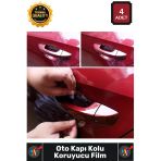 #Otofilm Araç Araba Dış Aksesuar Çizilmez Boya Koruma Şeffaf Kaplama Seti 4Lü Oto Kapı Kolu Koruyucu