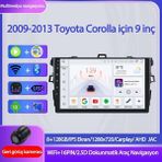 Otolas 2007-2013 Toyota Corolla | 9 Inç Carplay & Wifi | 8+128GB | Kameralı | Multimedya Navigasyon - 9 inç 8+128 GB WiFi CarPlay, kamera dahil