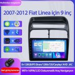 Otolas 2007-2018 Fiat Linea Için 8+128GB, 9 Inç Wifi & Carplay Destekli, Kameralı Multimedya Navigasyon Sistemi - 9 inç 8+128 GB WiFi CarPlay, kamera dahil