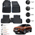 OtoLine Peugeot 3008 2023 3D Havuzlu Paspas Otl - Gri - Siyah