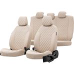 Otom Alfa Romeo 147 2001-2009 Özel Üretim Madrid Design Deri Bej Oto Koltuk Kılıfı
