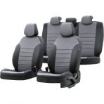 Otom Audi A4 2004-2008 Özel Üretim Paris Design Gri - Siyah Oto Koltuk Kılıfı