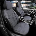 Otom Elegance Design Premium Özel Tasarım Füme-Füme Oto Koltuk Kılıfı