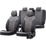 Otom Fiat 500 L 2013-2018 Özel Üretim Milano Design Füme - Siyah Oto Koltuk Kılıfı