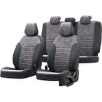 Otom Ford Fiesta 2001-2008 Özel Üretim Milano Design Füme - Siyah Oto Koltuk Kılıfı