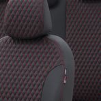 Otom Ford Focus 1998-2004 Özel Üretim Amsterdam Design Deri Siyah - Kırmızı Oto Koltuk Kılıfı