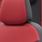 Otom Hyundai Getz 2002-2011 Özel Üretim New York Design Kırmızı - Siyah Oto Koltuk Kılıfı