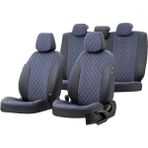 Otom Hyundai IX35 2010-2015 Özel Üretim Madrid Design Tay Tüyü Mavi - Siyah Oto Koltuk Kılıfı