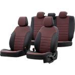 Otom Opel Antara 2006-2015 Özel Üretim İstanbul Design Bordo - Siyah Oto Koltuk Kılıfı