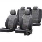 Otom Peugeot 206 1999-2011 Özel Üretim Milano Design Füme - Siyah Oto Koltuk Kılıfı