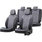 Otom Porsche Cayenne 2002-2010 Özel Üretim Koltuk Kılıfı London Design Füme - Siyah